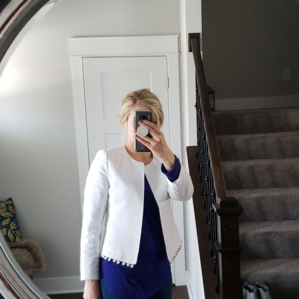 White linen jacket